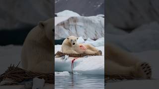 A mother bear’s love giving birth to her cubs amidst the unforgiving Arctic cold polarbear [upl. by Kelcie]