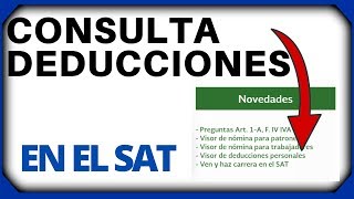 Como consultar el visor de Deducciones Personales en el SAT para la Declaración en 2021 😍 [upl. by Ikaz]