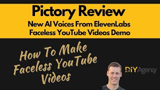 Pictory Review  New AI Voices From ElevenLabs  Faceless YouTube Videos Demo [upl. by Enyala]