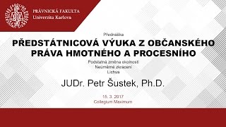 Předstátnicová výuka z občanského práva hmotného a procesního 1532017 [upl. by Sato]