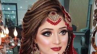 real bridal makeup step by step with easy method by Azeem beauty salon [upl. by Aramoy101]