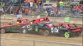 Schaghticoke Fairgrounds Demolition Derby￼ 9224 4 and 6 cylinders from the 1 and 6 o’clock show ￼ [upl. by Ecinert]