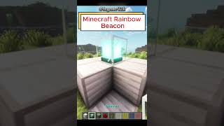 Rainbow Beacon Tutorial  minecraft minecrafttrend [upl. by Dulcine]