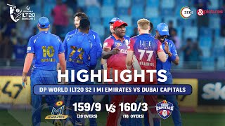 ILT20 S2  हिंदी  HIGHLIGHTS  David Warner और Nicholas Pooran  DC vs MIE  T20  20th Jan [upl. by Nilorac582]