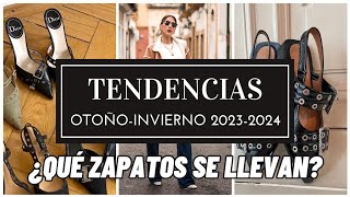 MODA  Tendencias otoño invierno 2023 2024  Los zapatos que se van a llevar [upl. by Geehan]