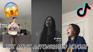 The Most Beautiful Amazing amp Astonishing Voices  Singing Tiktok Compilation 🎤 😱 🎶 [upl. by Ettecul]