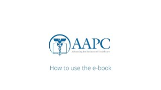 How to use the AAPC EBook app [upl. by Inan]