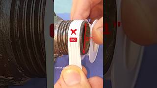 Remember this Tip of experienced Plumbers How to use teflon tape on large diameter pipes shorts [upl. by Chavaree]