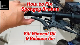 How to fix spongey brakesTektro M275Trek Marlin 6 Gen 3 [upl. by Llerret]