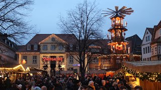 Weihnachtsmarkt Hameln 2022 Advent Christmas market Germany Marché de Noel pazarı ハーメルン市のクリスマスマーケットー [upl. by Hadwyn]