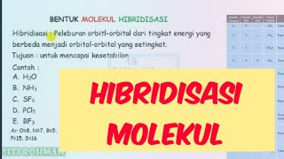 HIBRIDISASI MOLEKUL  KIMIA [upl. by Tillinger]