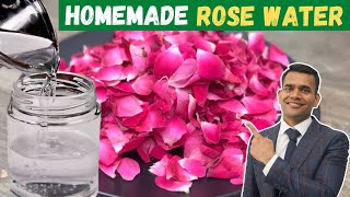 DIY Homemade Rose Water For Glowing And Spotless Skin [upl. by Notelrac307]