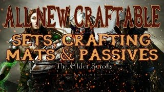 Elder Scrolls Online Imperial City  All New Craftable Sets Mats amp Passives Explained  HD [upl. by Rodney118]