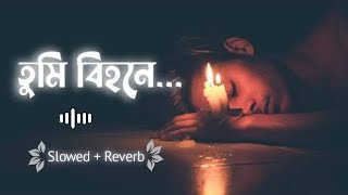 তুমি বিহনে আমি কত একা  Tumi Bihone Aami Koto Eka  slowedreverb  Bangla Sad Song  sad💔😥 [upl. by Marduk]