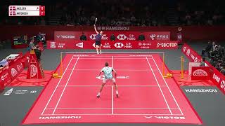 Viktor Axelsen vs Anders Antonsen SF HSBC BWF World Tour Finals 2023 [upl. by Eneleh]