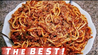 Classic Spaghetti and Meat Sauce  Meat Sauce Recipe  The simple way [upl. by Strage]