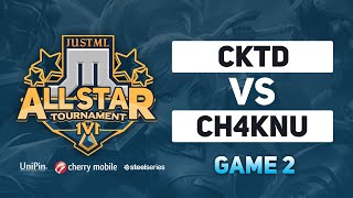 Just ML 1v1 Allstar CKTD vs CH4KNU Game 2 BO3  Just ML Mobile Legends [upl. by Imogen545]