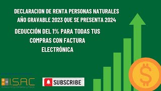 Declaración de Renta Personas Naturales año gravable 2023 que se presenta 2024 [upl. by Lidaa555]