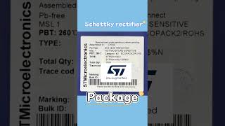 STMicroelectronics ST Series STPS3H100U Schottky rectifier SchottkyRectifier schottky [upl. by Aguie]