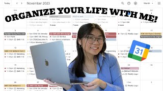 how i organize my entire life with google calendar 🗂️ productivity as a uni student [upl. by Yrailih]