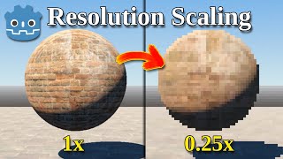 Godot resolution scaling and stretch res tutorial [upl. by Daiz370]