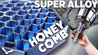 CNC Machining Honeycomb in a SUPER ALLOY [upl. by Euqilegna155]