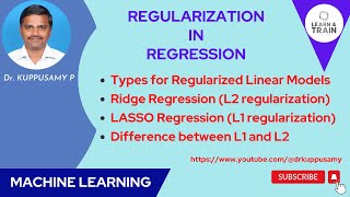 71 Regularization in Linear Regression [upl. by Ainavi]