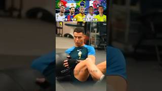 Ronaldo VS Messi VS Neymar VS Mbappe VS Me Gym Training [upl. by Erodoeht]