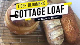 Tiger Bread Cottage Cob amp A Traditional Bloomer  How To make Multiple Breads With One Dough [upl. by Margarette]