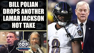 Bill Polian Thinks You Can Slow Down Lamar Jackson By Making Him a Pocket Passer  THE ODD COUPLE [upl. by Alisa]