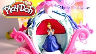 Jugutes PLAYDOH Carruaje Magico De la Cenicienta Juegos PlayDoh Espanol Mundo de Jugutes [upl. by Arymahs]