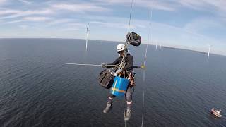 Rope Access on Wind turbines Climbing [upl. by Varuag505]