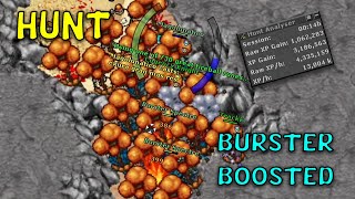 Tibia  Hunt Burster Spectre Boosted 13KK XPH  16KK PROFITH [upl. by Anailil973]