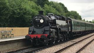 Bluebell Railway BR Standard Class 4MT 264 Tank Locomotive 80151 [upl. by Orlov]