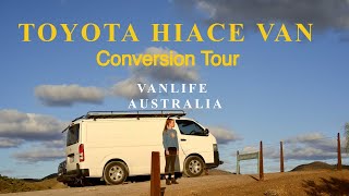 VAN CONVERSION TOUR  Toyota Hiace Australia [upl. by Lemar]