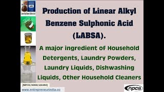 Production of Linear Alkyl Benzene Sulphonic Acid LABSA [upl. by Robinia]