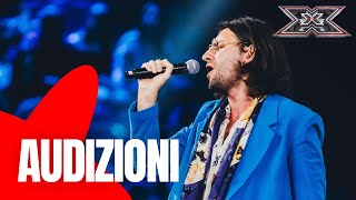 Fabrizio rende omaggio a Lucio Dalla  X Factor 2023 AUDIZIONI [upl. by Haswell]