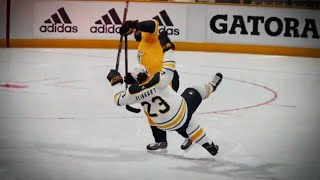 NHLs JawDropping HeadtoHead Collisions [upl. by Verlee]