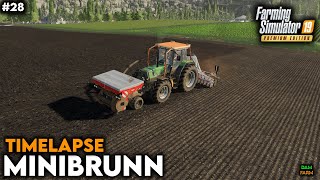 Cultivation wheat sowing amp fertilization  FS19 Timelapse Minibrunn  28 [upl. by Horodko23]