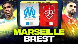 🔴 MARSEILLE  BREST  La surprise brestoise au Vélodrome   om vs sb29   LIGUE 1  LIVEDIRECT [upl. by Enirac869]