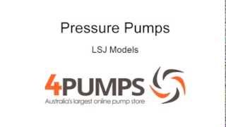 Household Water Pressure Pumps LSJ Review [upl. by Hara979]