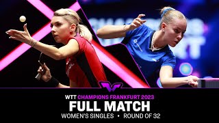 FULL MATCH  Annett KAUFMANN vs Bernadette SZOCS  WS R32  WTTFrankfurt 2023 [upl. by Elysia]