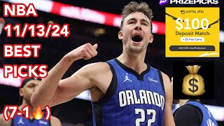 PRIZEPICKS 111324 NBA PICKS PARLAYPLAY PICKS UNDERDOG podcast nba dfs [upl. by Idak969]