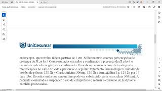 2 ELABORE um mapa mental objetivo focando apenas nos antimicrobianos prescritos a Paula claritrom [upl. by Intirb]