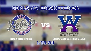 CubaRushford vs AndoverWhitesville Girls JV Basketball 11924 [upl. by Oicaroh]