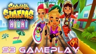 Subway Surfers Miami  Samsung Galaxy S3 Gameplay [upl. by Magdau]