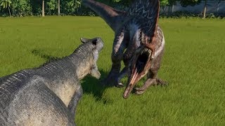 Allosaurus VS Spinosaurus  Jurassic World Evolution [upl. by Pamela]