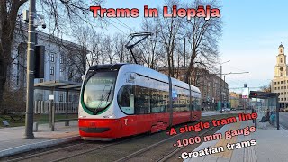 Trams in Liepāja March 2024 🇱🇻 [upl. by Connelley]