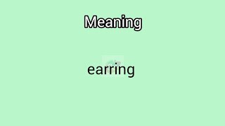 earring meaning in English amp Telugu Googul Dictionary dictionary meanings telugu english ear [upl. by Nilac]