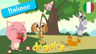 Nella Vecchia Fattoria  Canzoni per Bambini con i Doodles [upl. by Reiners]